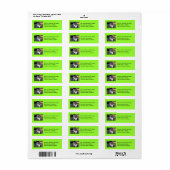 "Help de dieren hier te redden" Etiket (Full Sheet)