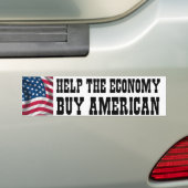 Help de economie bumpersticker (Op auto)