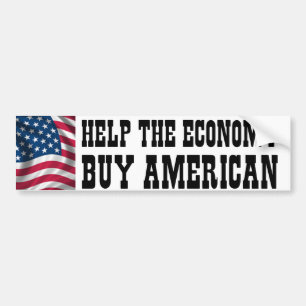 Help de economie bumpersticker