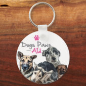 Help de honden te redden met deze mooie sleutelrin sleutelhanger (Voorkant)