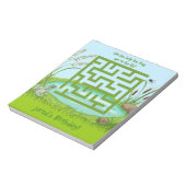 Help de kikker om te vliegen Maze Verjaardag Notit Notitieblok (Linkerzijde)