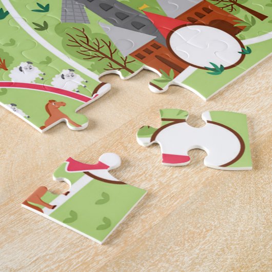 Help de kikkerprins naar het Kind van het Castle G Legpuzzel (Zijkant)