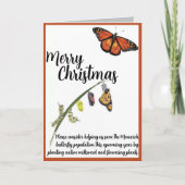 Help de Monarch vlinder te redden Bedankkaart (Voorkant)