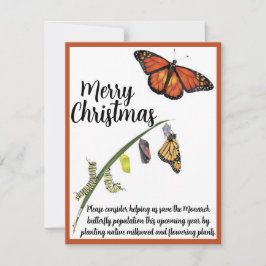 Help de Monarch vlinder te redden Notitiekaartje
