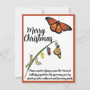 Help de Monarch vlinder te redden Notitiekaartje