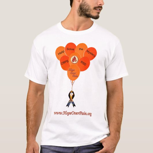 Help de Mystery CRPS RSD Balloons Musculair Sh op  T-shirt (Voorkant)