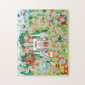 Help de nacht naar het kasteel-Kinder spel Legpuzzel (Verticaal)