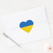 Help de Oekraïense vlag Hart Sticker (Envelop)