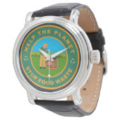Help de planeet om voedselverspilling te stoppen horloge (Gekanteld)