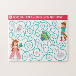 Help de prinses de kikker om te vormen tot een pri legpuzzel