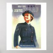 Help de R.A.F. zich bij het Poster WAAF_Propaganda (Voorkant)