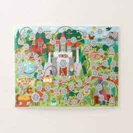 Help De Ridder Naar Het Kasteel Kids Spel Legpuzzel