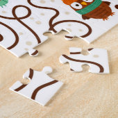 Help de Thanksgiving-kalkoen de fruitkinderen te v Legpuzzel (Zijkant)