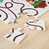 Help de Thanksgiving-kalkoen de fruitkinderen te v Legpuzzel (Zijkant)