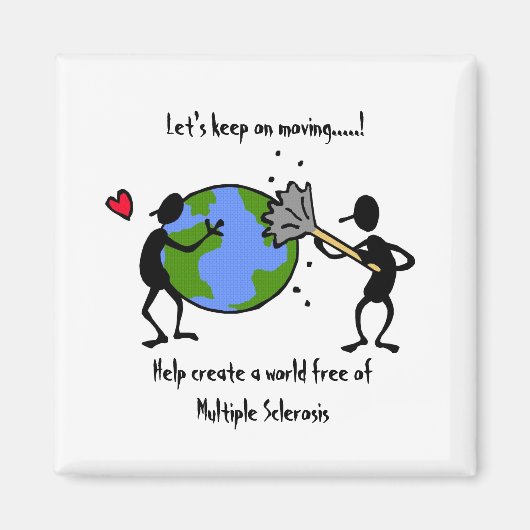 Help de wereld van MS te bevrijden - magneet (Voorkant)