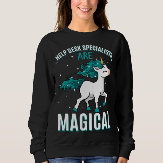 Help Desk Specialists Are Magical Unicorn Assistan Trui (Voorkant)