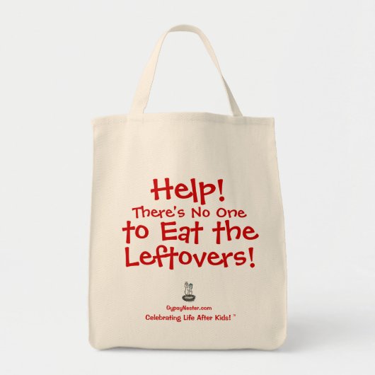 Help! Er is niemand die de Leftovers eet Tote Bag (Voorkant)