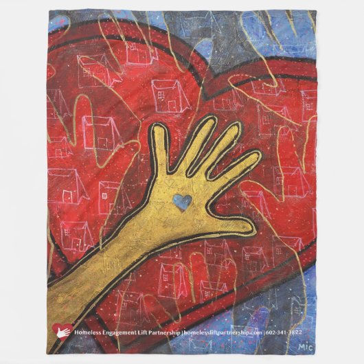 HELP Fleece Blanket (Voorkant)