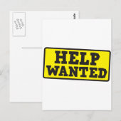 Help-gewenst teken briefkaart (Voorkant / Achterkant)