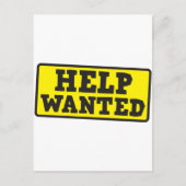 Help-gewenst teken briefkaart (Voorkant)