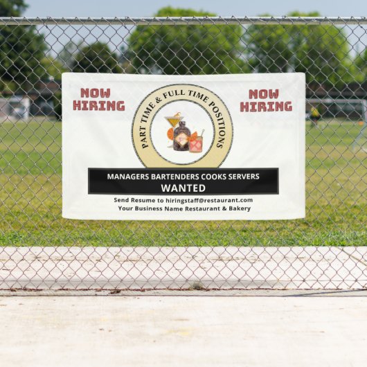 Help Gewilde vacatures Werknemers Personaliseren Spandoek (Insitu)