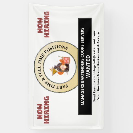 Help Gewilde vacatures Werknemers Personaliseren Spandoek (Verticaal)