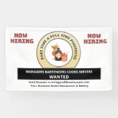 Help Gewilde vacatures Werknemers Personaliseren Spandoek (Horizontaal)