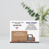 Help Gezocht nu het huren van banen Personaliseren Briefkaart (Staand voorkant)