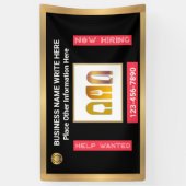 Help Gezocht Nu Huren Bedrijf Custom Spandoek (Verticaal)