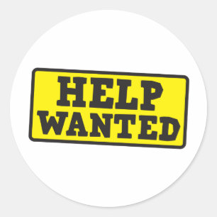 Help gezocht teken ronde sticker