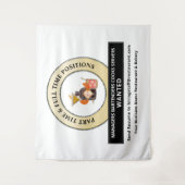 Help Gezocht Vacatures Inhuren Sign Personaliseren Wandkleed (Voorkant)