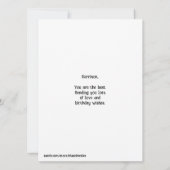 Help giraf vinden boom verjaardag doolhof puzzel kaart (Achterkant)