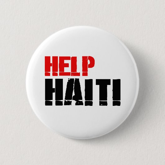 HELP HAITI 3 RONDE BUTTON 5,7 CM (Voorkant)