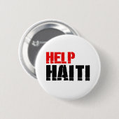 HELP HAITI 3 RONDE BUTTON 5,7 CM (Voorkant /achterkant)