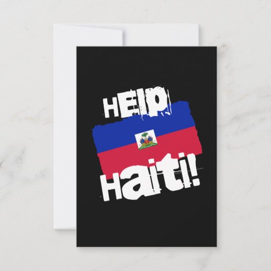 Help Haïti! Bedankkaart (Voorkant)