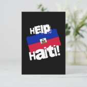 Help Haïti! Bedankkaart (Staand voorkant)
