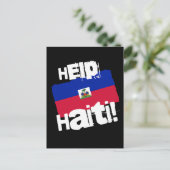 Help Haïti! Briefkaart (Staand voorkant)