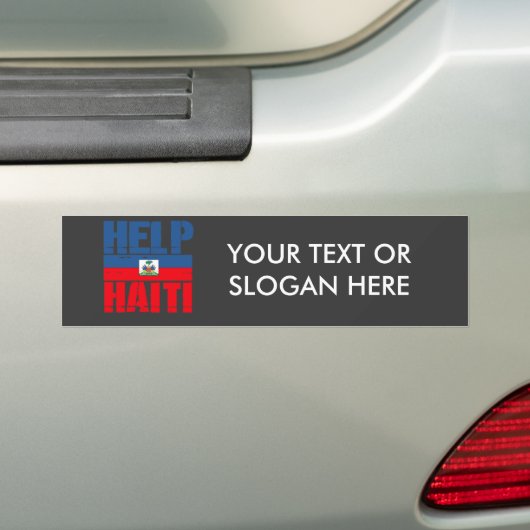 HELP HAITI BUMPERSTICKER (Op auto)