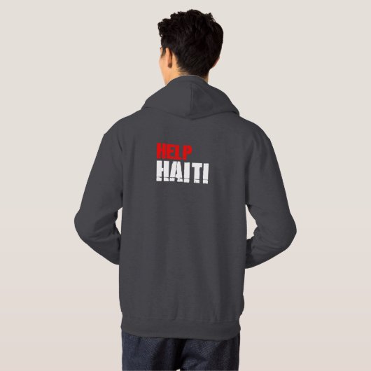 HELP HAITI HOODIE (Achterkant volledig)