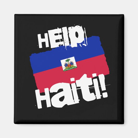 Help Haïti! Magneet (Voorkant)