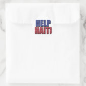 Help Haïti Ronde Sticker (Tas)