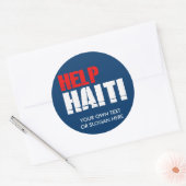 HELP HAITI RONDE STICKER (Envelop)