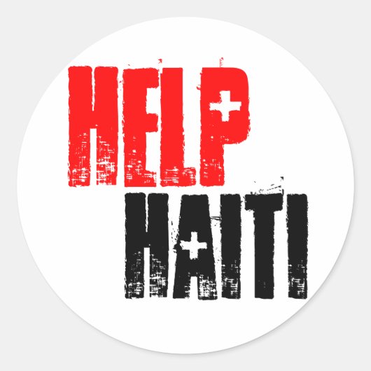 HELP HAITI STICKER (Voorkant)