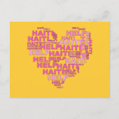 Help Haïti T shirt en Apparel Briefkaart (Voorkant)