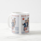 Help hem om de VS te helpen! Koffiemok (Voorkant links)