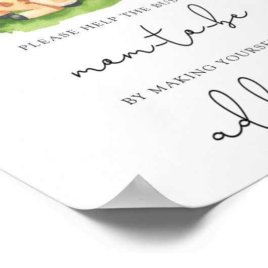 Help het Bezige Mam-aan-zijn adres een Envelope Poster (Hoek)