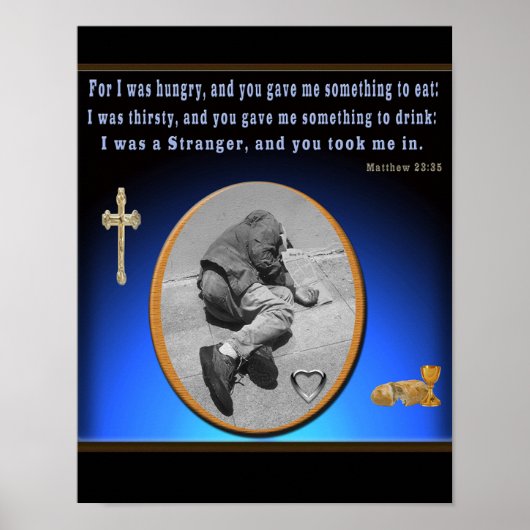 Help het dakloze poster (Voorkant)