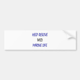 Help het leven in zee te redden bumpersticker