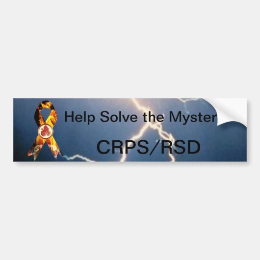 Help het mysterie CRPS/RSD-blaaslint op te lossen Bumpersticker (Voorkant)