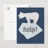 Help het Polaire Beer Briefkaart (Voorkant / Achterkant)